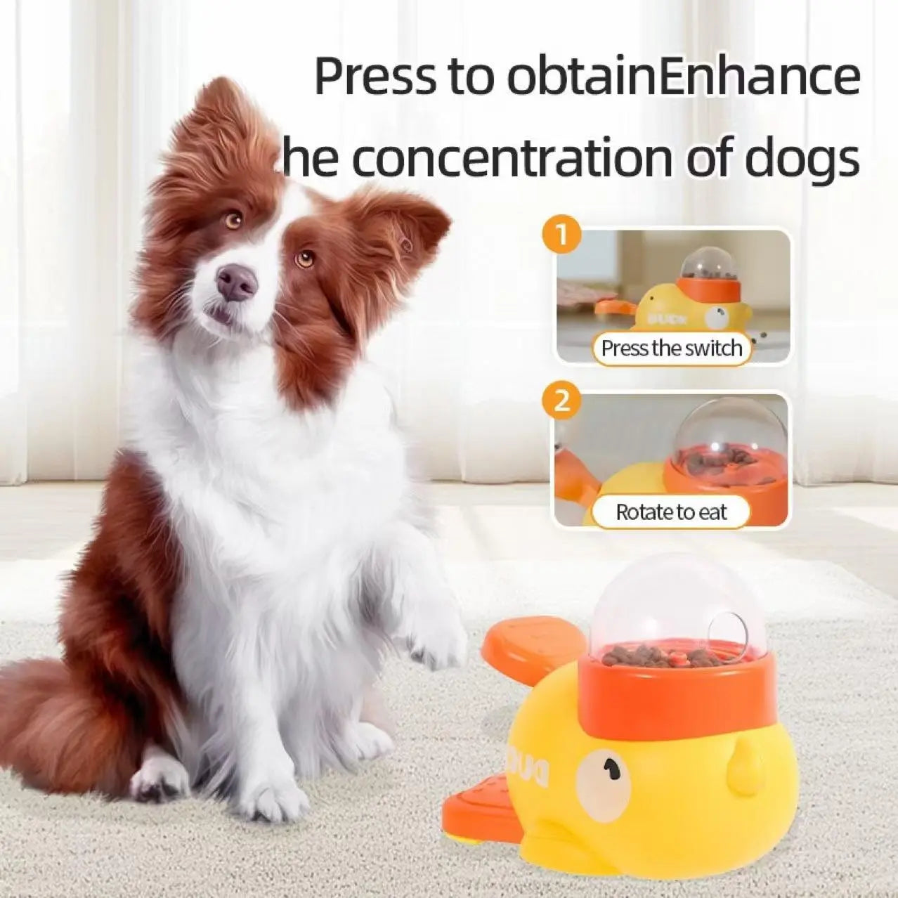 Yellow Duck Food Dispensing Cat Toy Self-Entertainment Boredom Relief Cat Wand Pet Snack Freeze-Dried Foodlauncher for Dogs Ideal Gift Food Puzzle Slow Feeder, Durable Duck, Cat Snacktime, Indoor Interactive Cat Toy Summervibes Petlovers