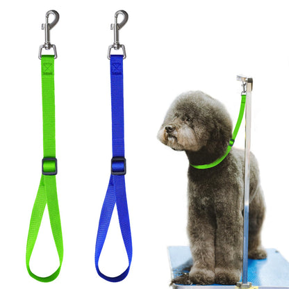 Pet Dog Grooming Loops2 Pack Adjustable Nylon Restraint Noose Loop Dog Grooming Arm Accessories Fixed Dog Bathing Safety Tether Straps for Pet Grooming Table Bathtub (Style 1)