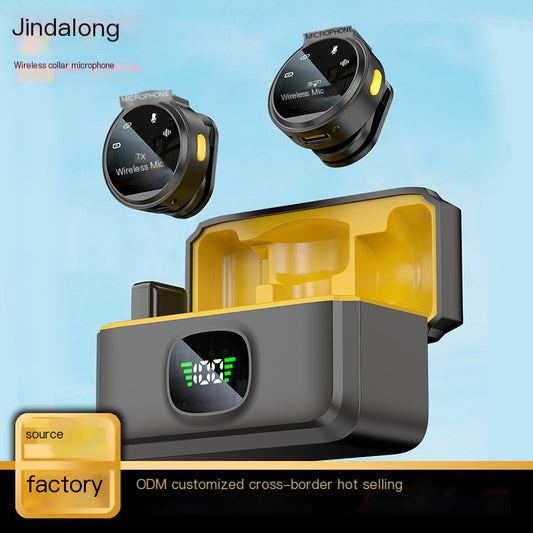 2024 Wireless Round Clip Microphone J6 with Noise Reduction