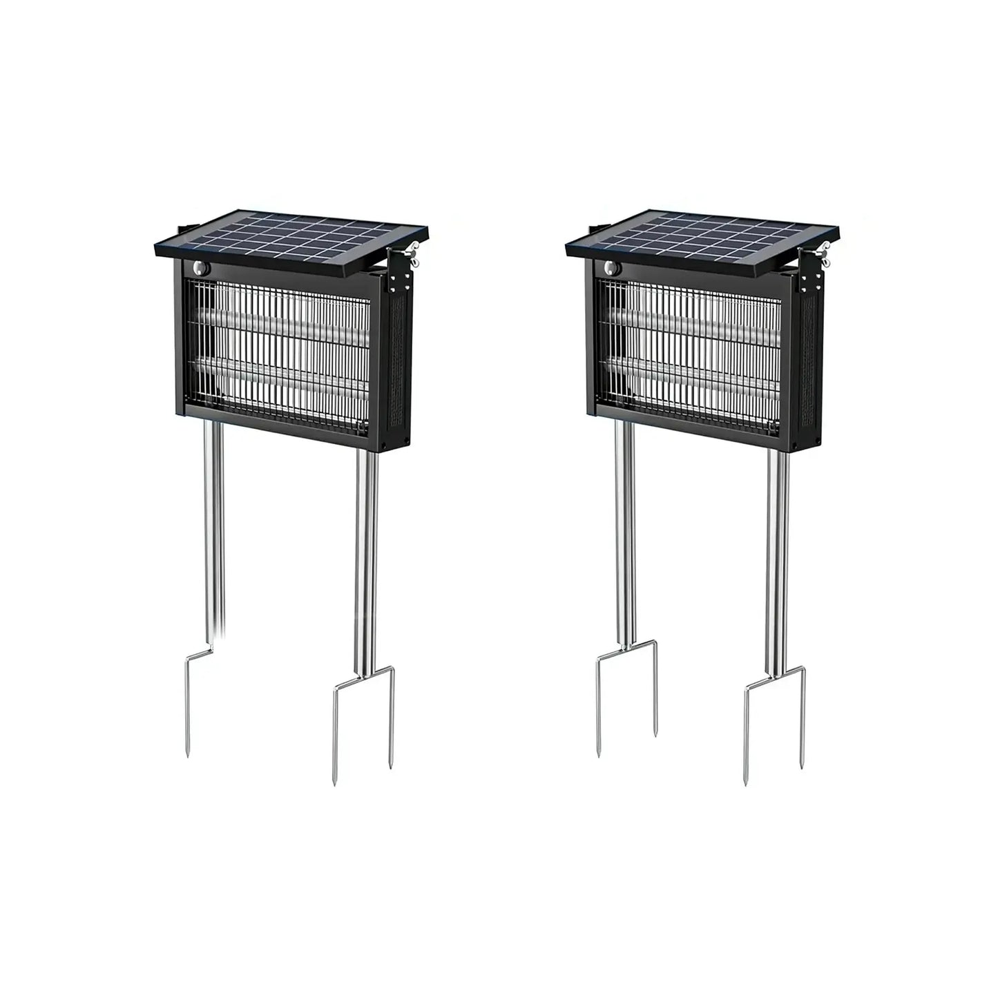 Gainstarx Solar Bug Zapper Outdoor Waterproof Electric Mosquito and Fly Zapper with Smart Light Sensor Rechargeable Solar Powered Trap for Patio, Backyard, Garden, Camping, and Indoor Use