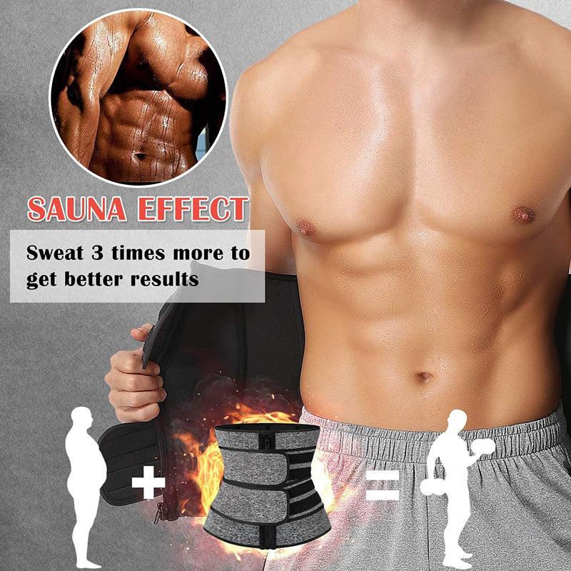 Men's Waist Trainer Tactical Back Support Slimming Belt