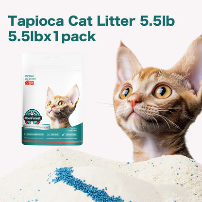 Moonforest Tapioca Cat Litter, Fast Clumping Kitty Litter with Low Dust Formula & Odor Control for Multi-Cat Homes #Summervibes #Petlovers