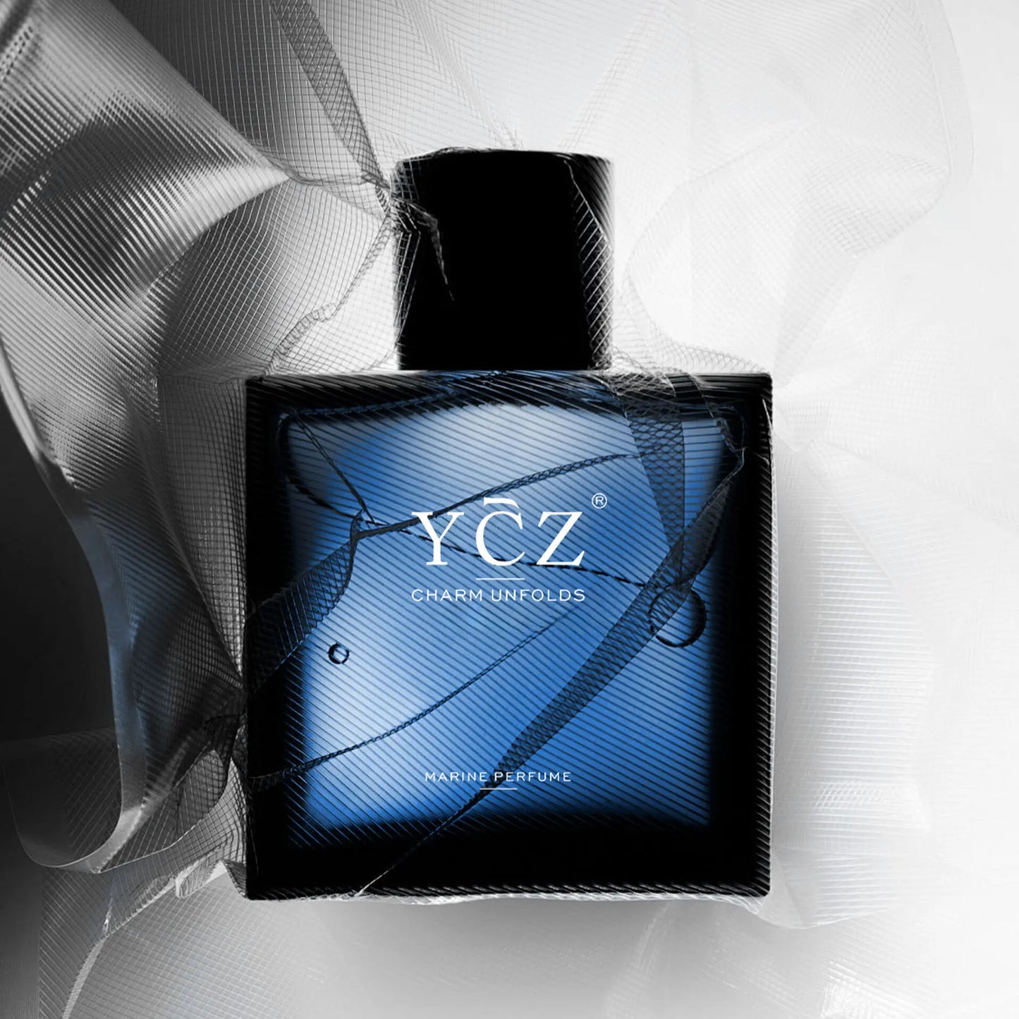 YCZ Midnight Marine Eau De Parfum 50Ml Unisex | Aromatic Aquatic Ocean Fresh Woody Perfume with Bergamot Coconut Amber | Long Lasting Luxury Arabian Fragrance for Men Women | Premium Gift