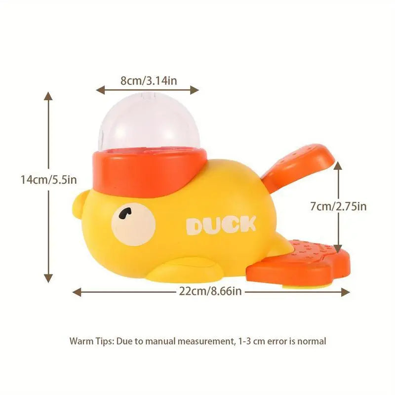 Yellow Duck Food Dispensing Cat Toy Self-Entertainment Boredom Relief Cat Wand Pet Snack Freeze-Dried Foodlauncher for Dogs Ideal Gift Food Puzzle Slow Feeder, Durable Duck, Cat Snacktime, Indoor Interactive Cat Toy Summervibes Petlovers