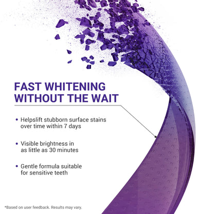 【CEELIKE】 Purple Teeth Whitening Strips with Free Cheek Retractor - 7/21 Whitening Sessions -Nano-Hydroxyapatite Safe for Enamel - Non Sensitive Teeth Whitening - Peroxide-Free